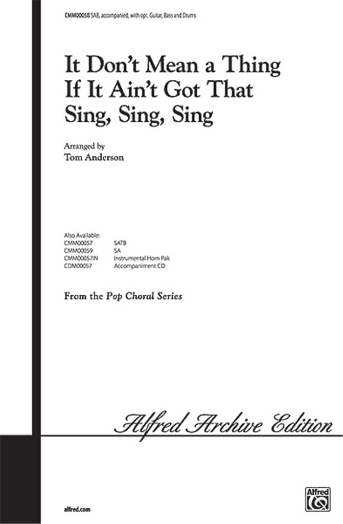 Don't Mean Thing aint got sing sing SAB
